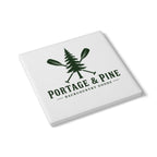 Portage & Pine Paddle Logo Coaster