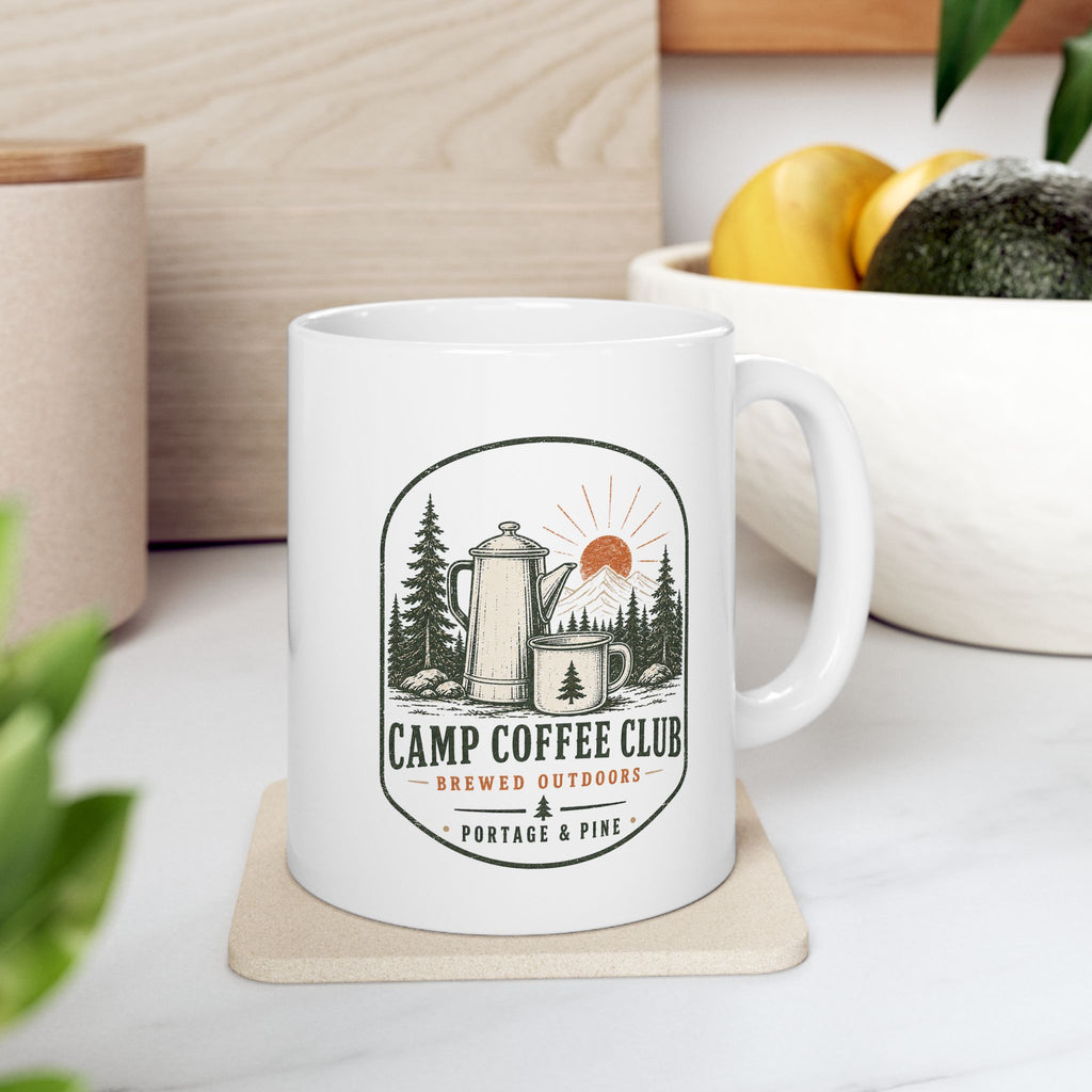 Camp Coffee Club Ceramic Mug
