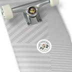 Paddle. Portage. Repeat. Circle Sticker