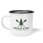 Portage & Pine Paddle Logo Enamel Mug