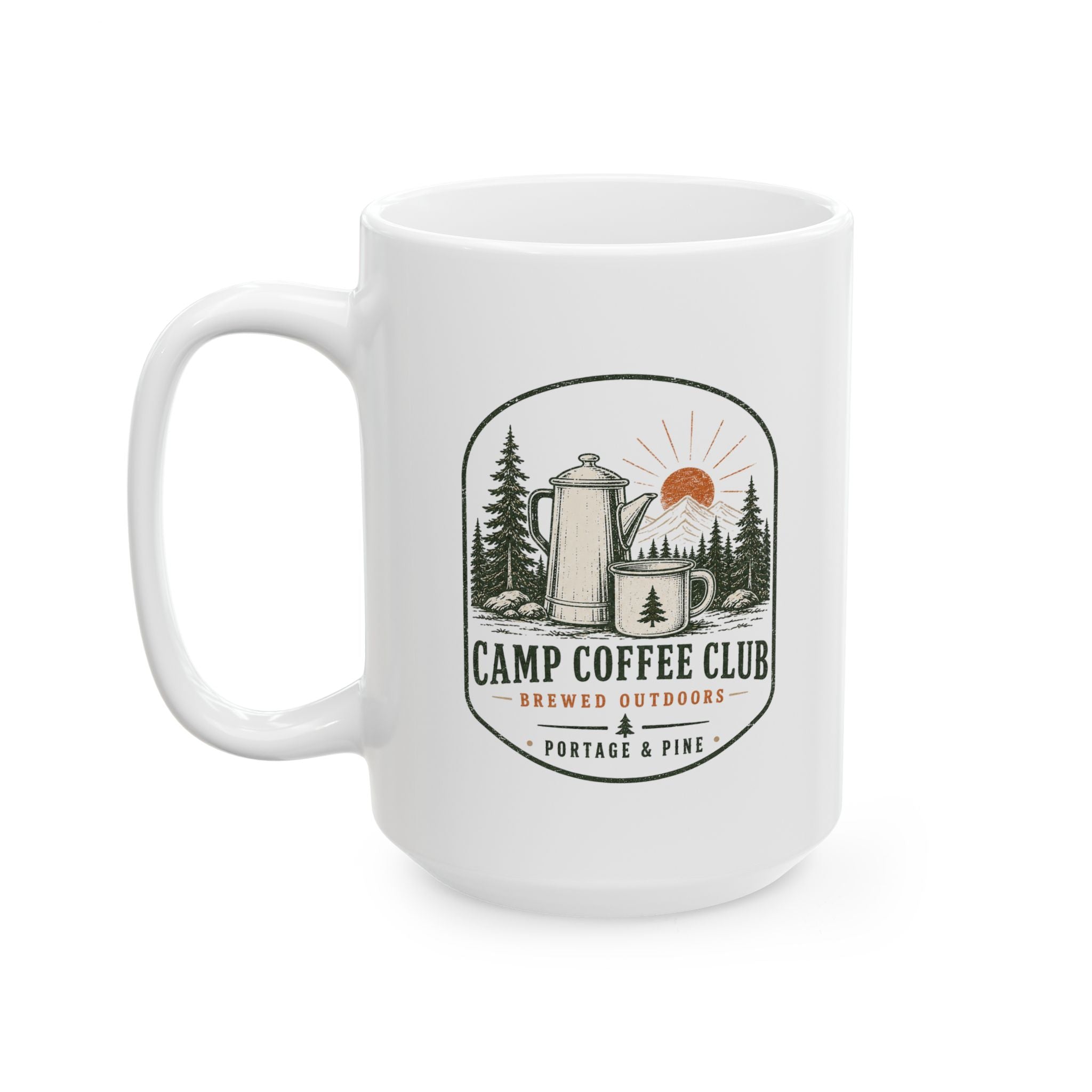 Camp Coffee Club Ceramic Mug