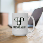 Portage & Pine Monogram Ceramic Mug