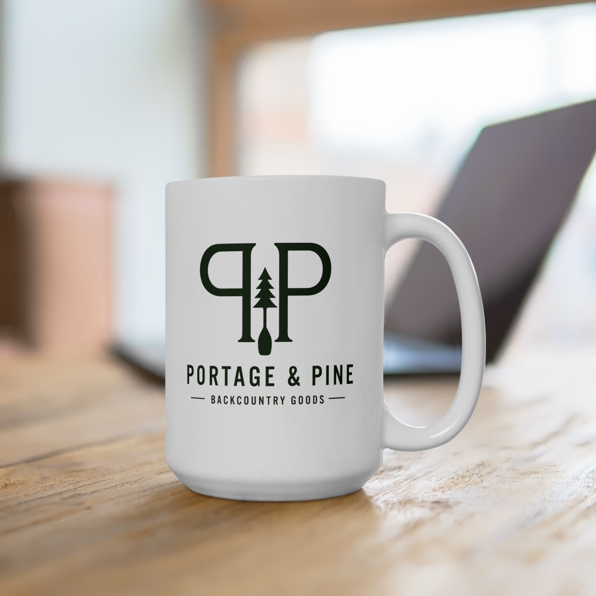 Portage & Pine Monogram Ceramic Mug