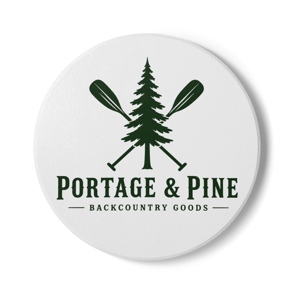 Portage & Pine Paddle Logo Coaster