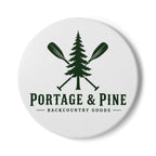 Portage & Pine Paddle Logo Coaster