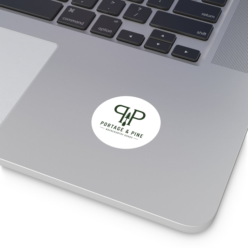 Portage & Pine Round Sticker