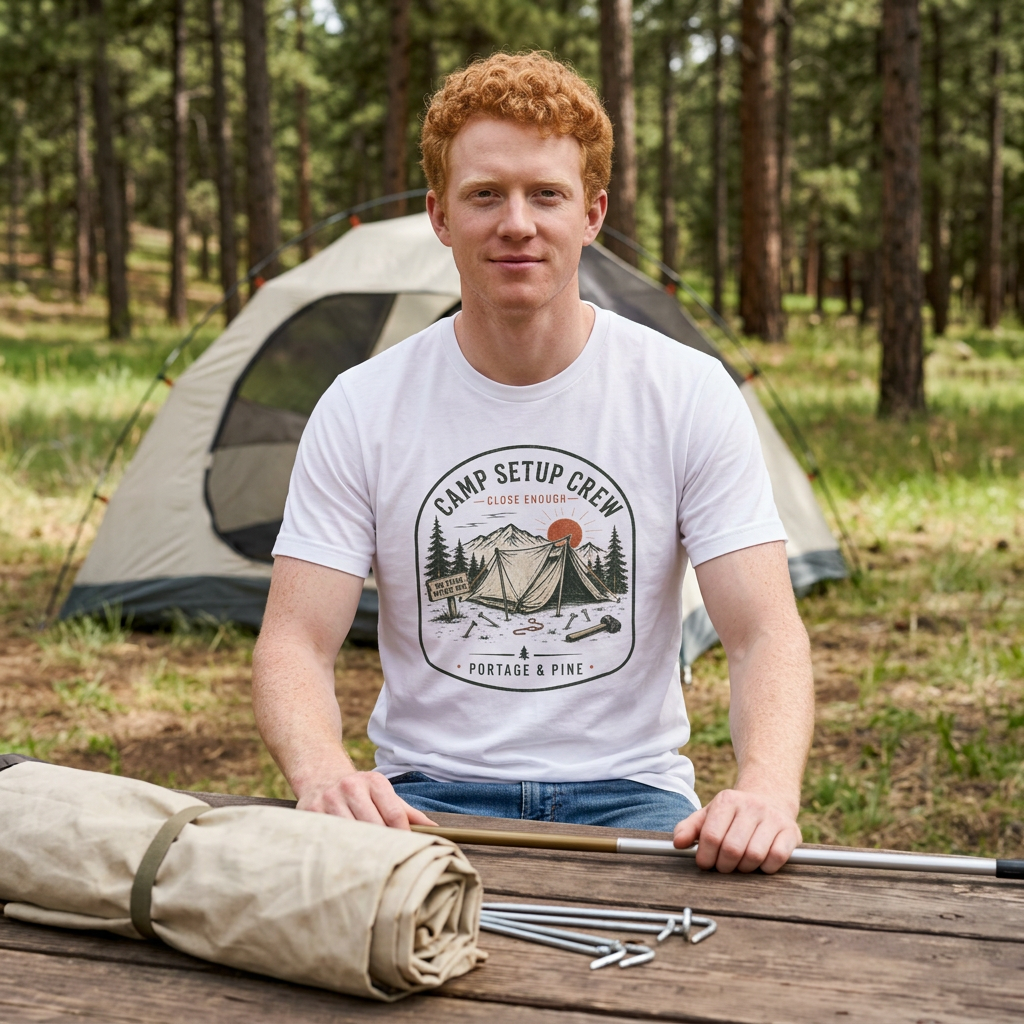 Close Enough Camp Setup Tee