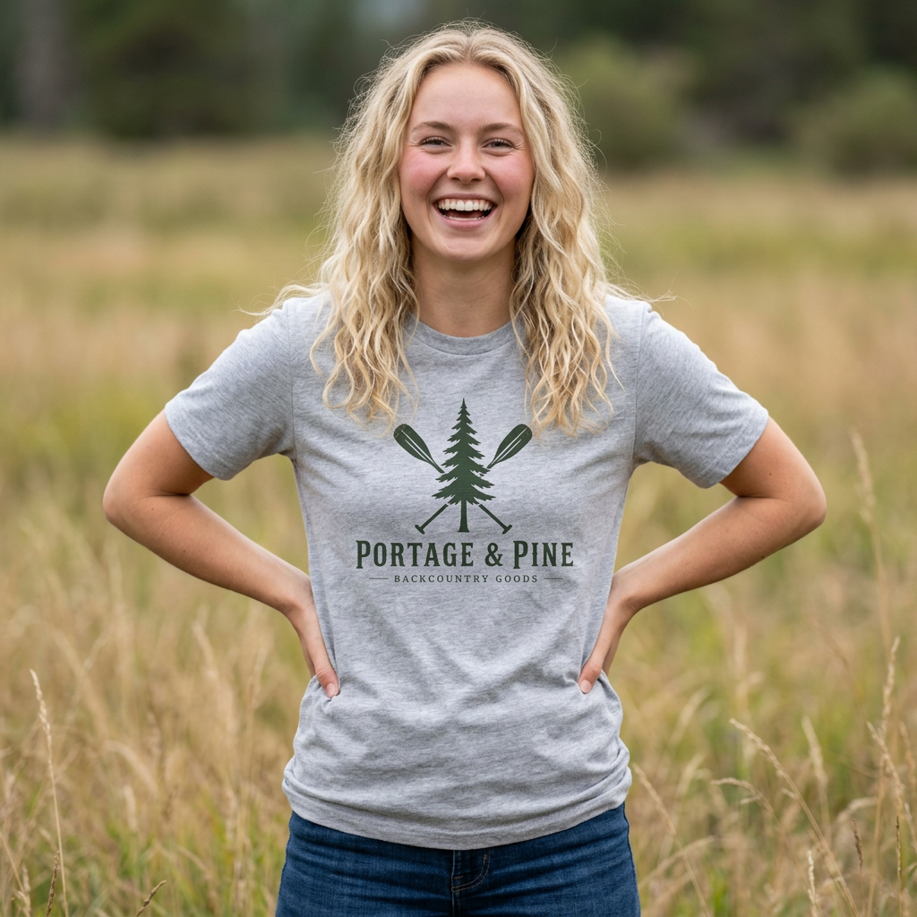 Portage & Pine Paddle Logo Tee