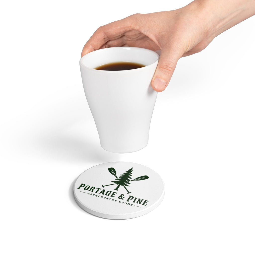 Portage & Pine Paddle Logo Coaster