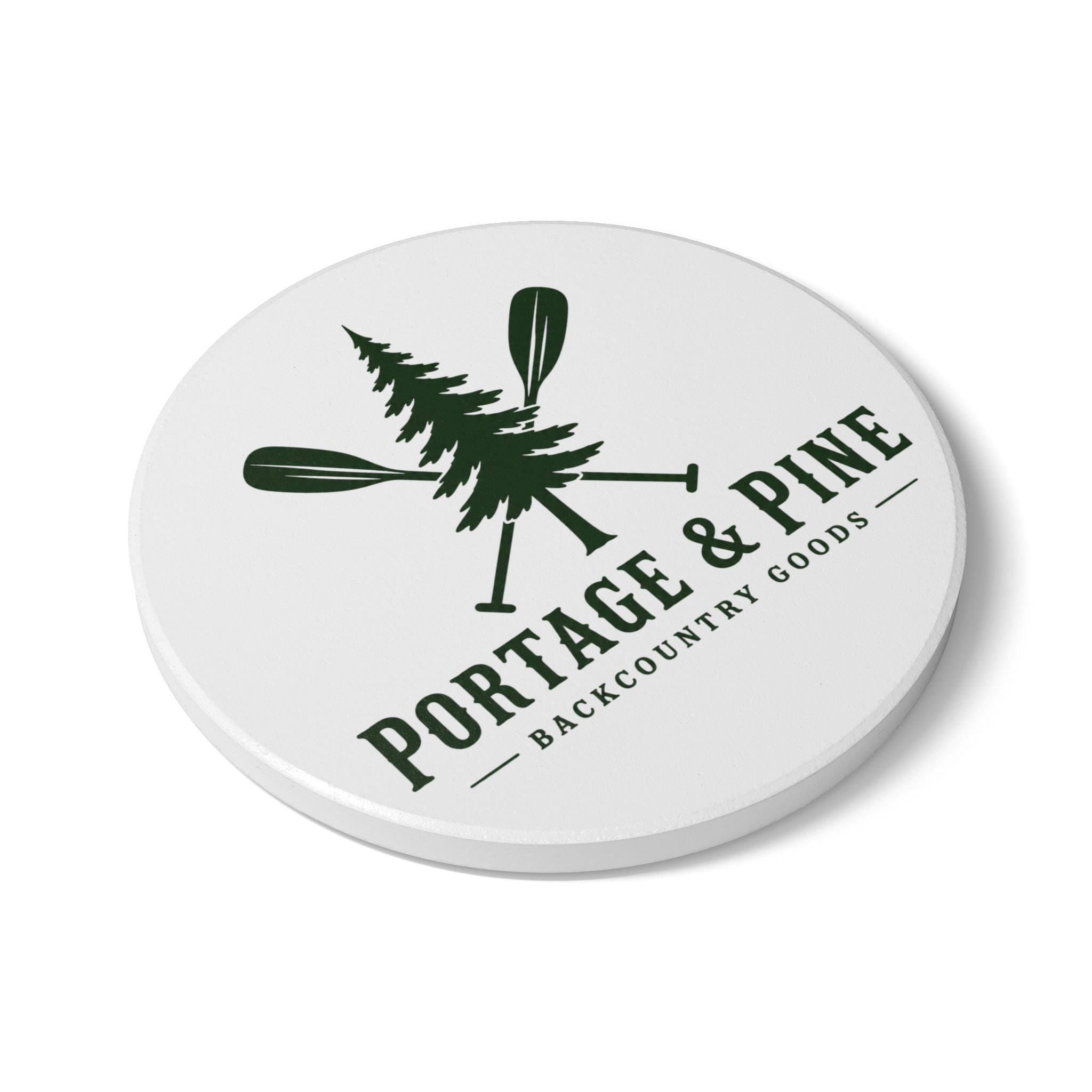 Portage & Pine Paddle Logo Coaster