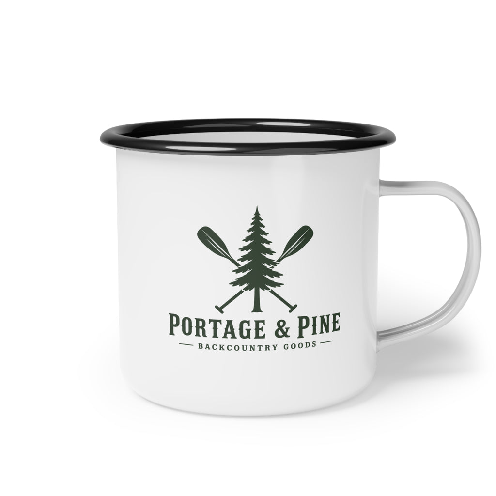Portage & Pine Paddle Logo Enamel Mug