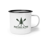 Portage & Pine Paddle Logo Enamel Mug