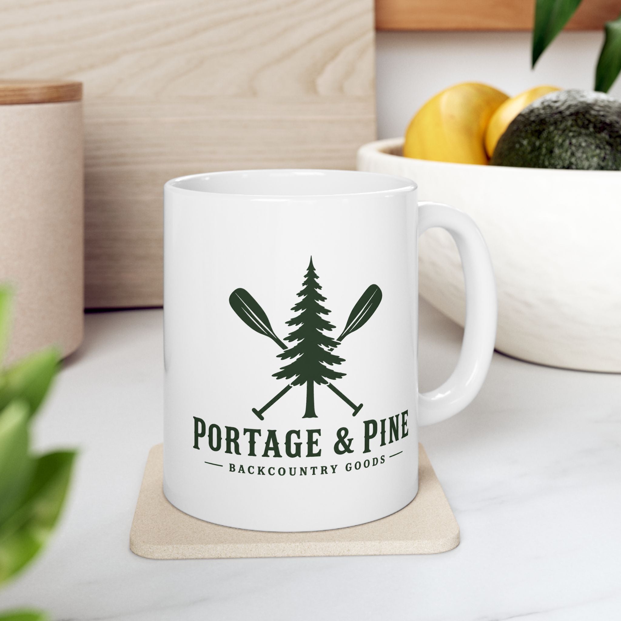 Portage & Pine Paddle Logo Ceramic Mug