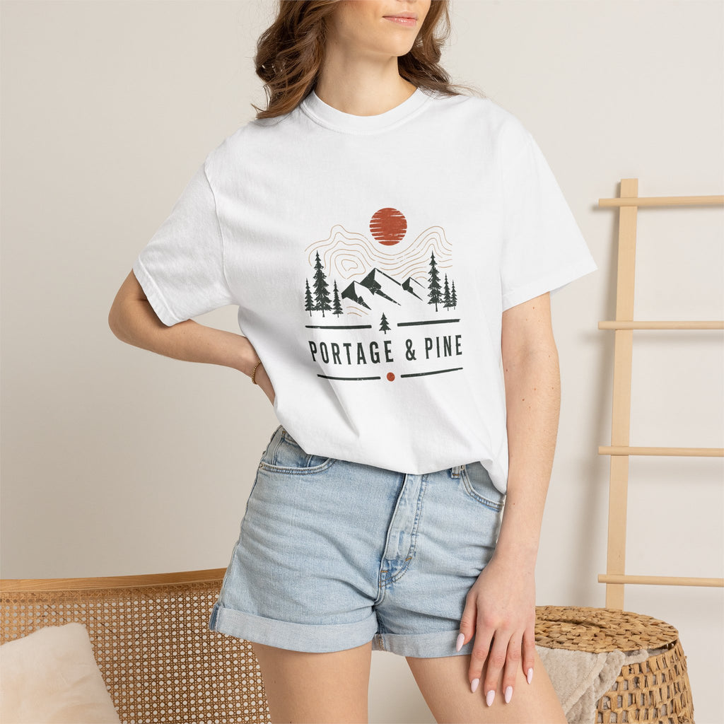 Portage & Pine Retro Topo Ridge Tee