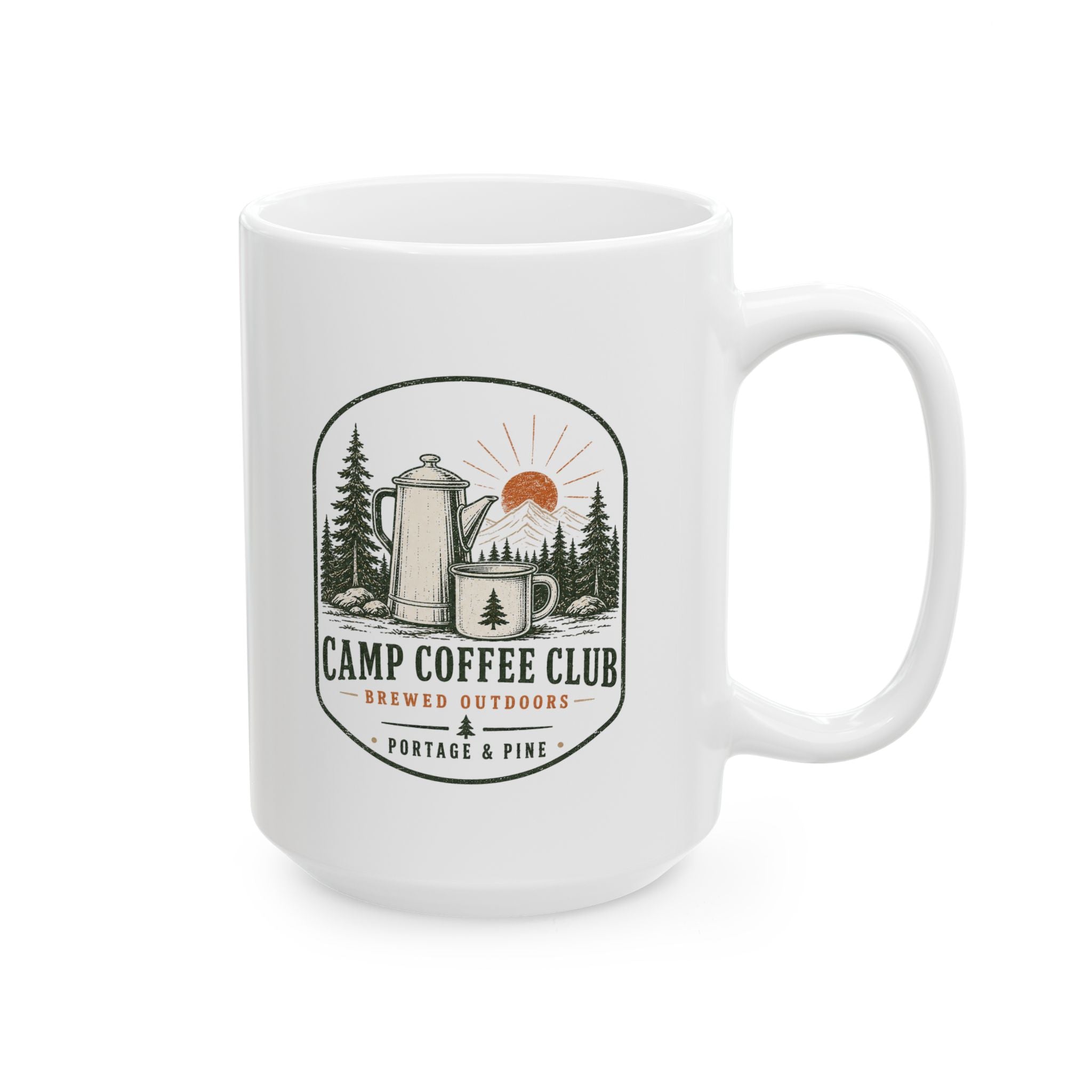 Camp Coffee Club Ceramic Mug