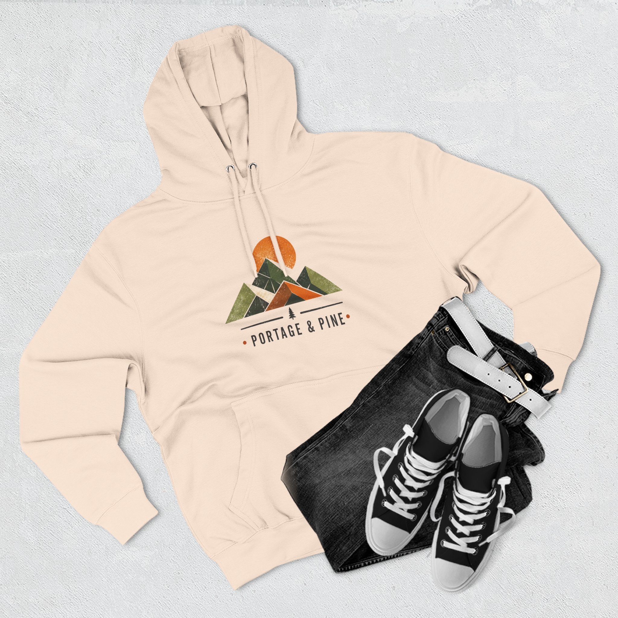 Abstract Peaks Hoodie